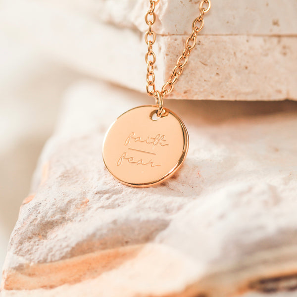 Love and Fear Coin Necklace - Monkee's of Athens
