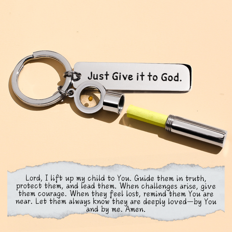 Prayer Capsule - Mustard Seed Keychain