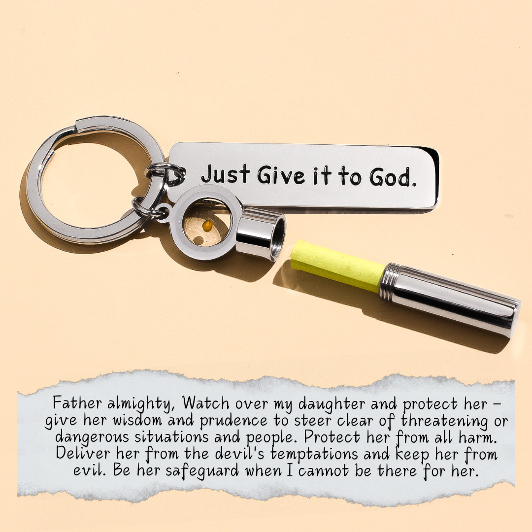 Prayer Capsule - Mustard Seed Keychain