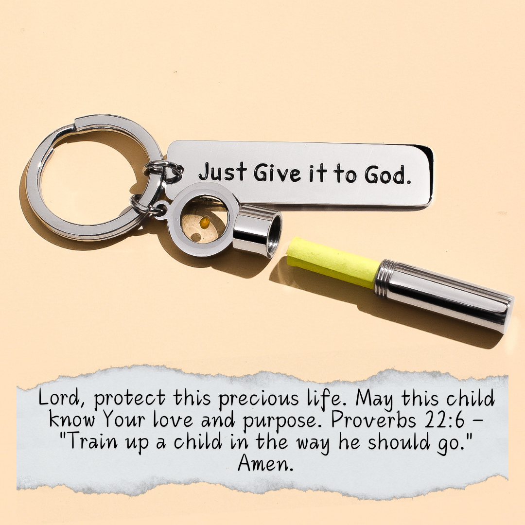 Prayer Capsule - Mustard Seed Keychain