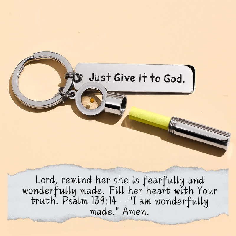 Prayer Capsule - Mustard Seed Keychain