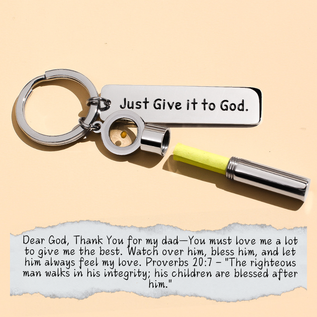 Prayer Capsule - Mustard Seed Keychain