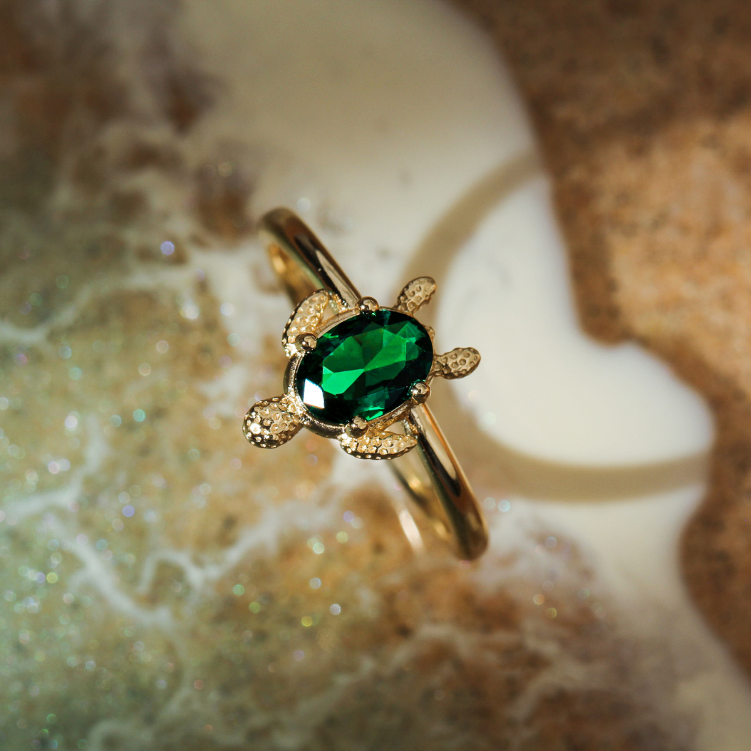 Follow The True Light - Sea Turtle Ring