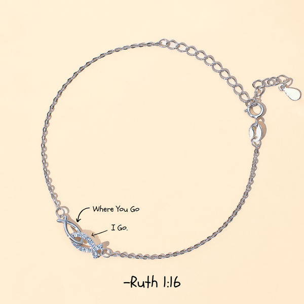 Where You Go, I Go - Sterling Bracelet