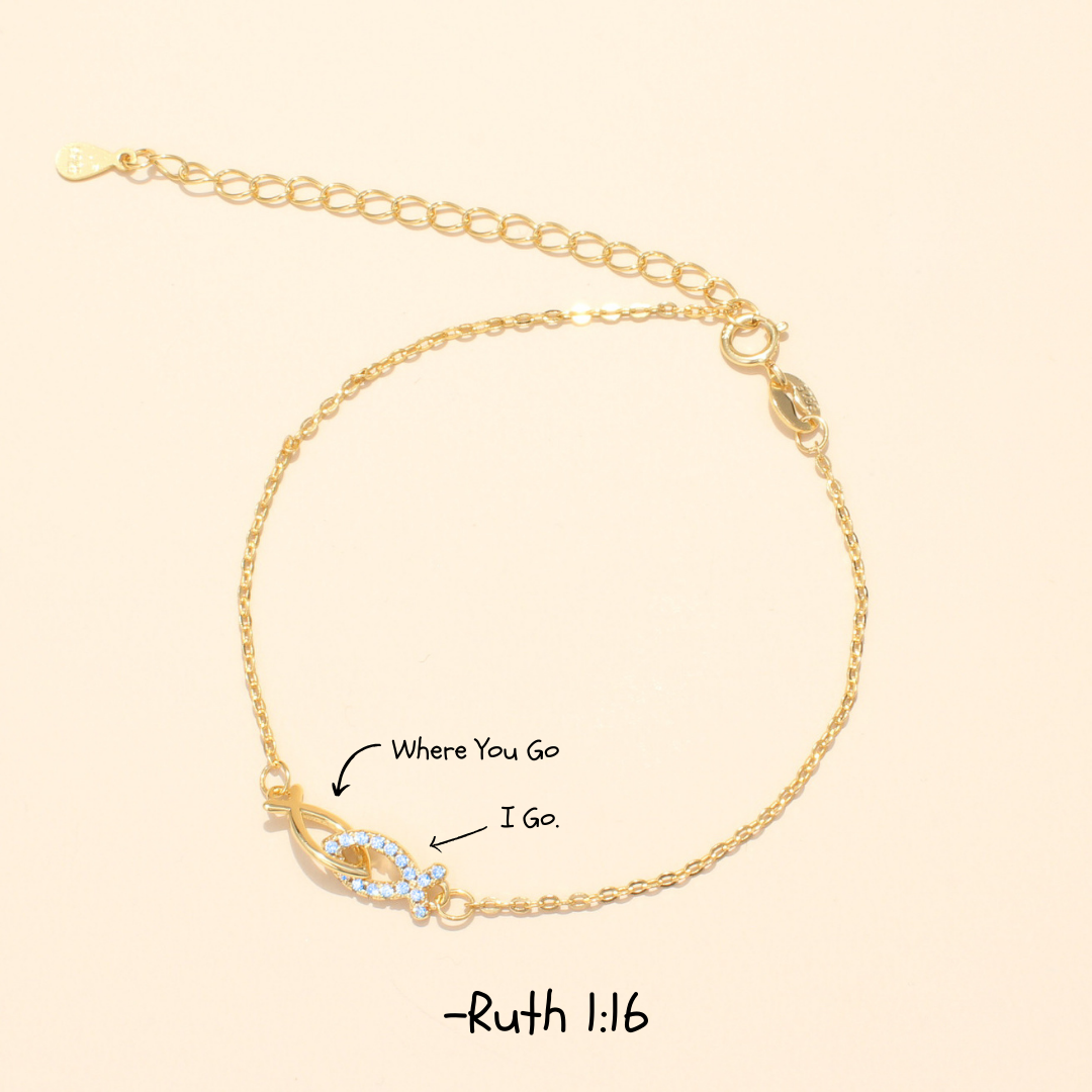 Where You Go, I Go - Ruth 1:16 Bracelet