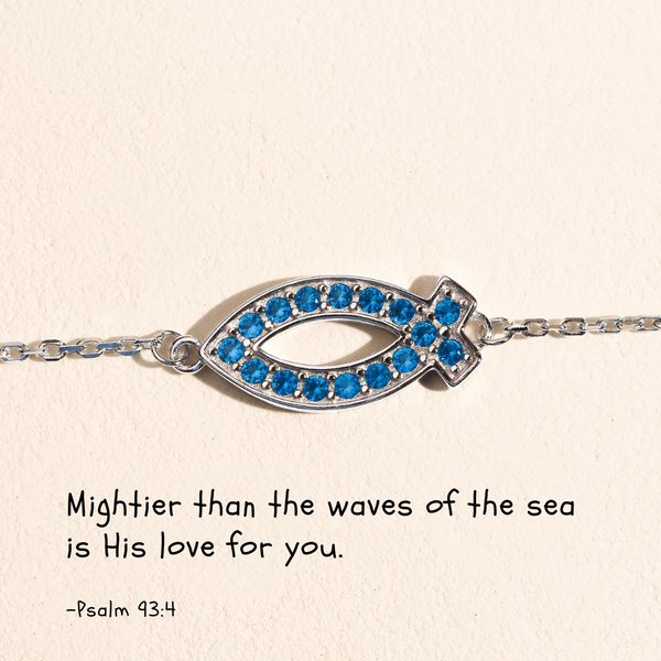 Swimming Through The Storm! - Sterling Bracelet