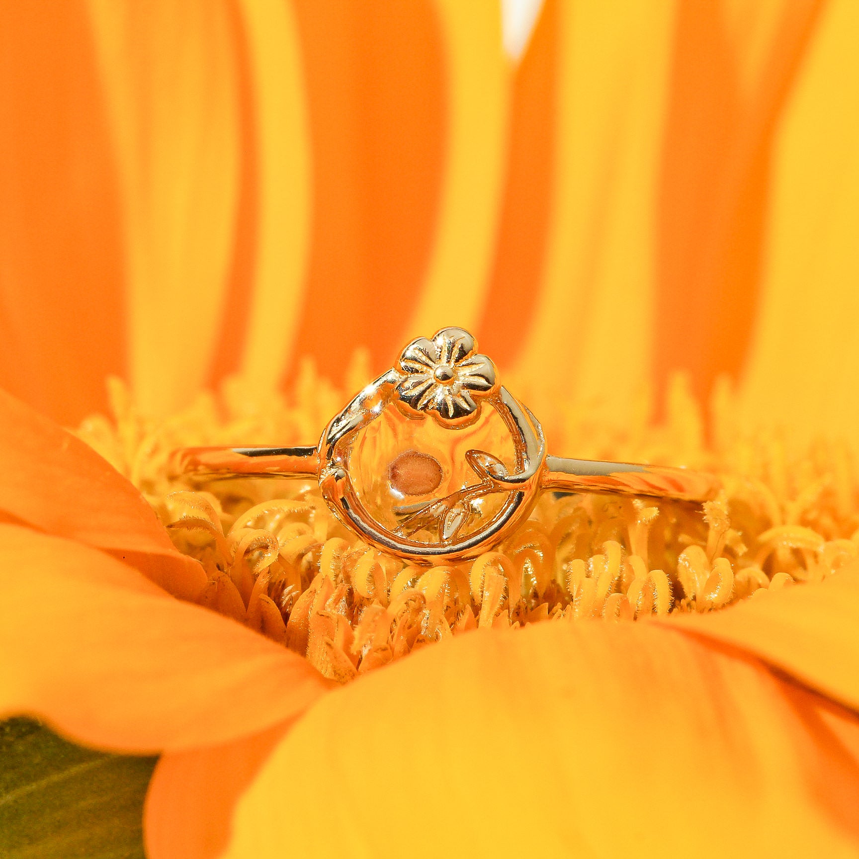 Flower Crest - Sterling Silver Ring