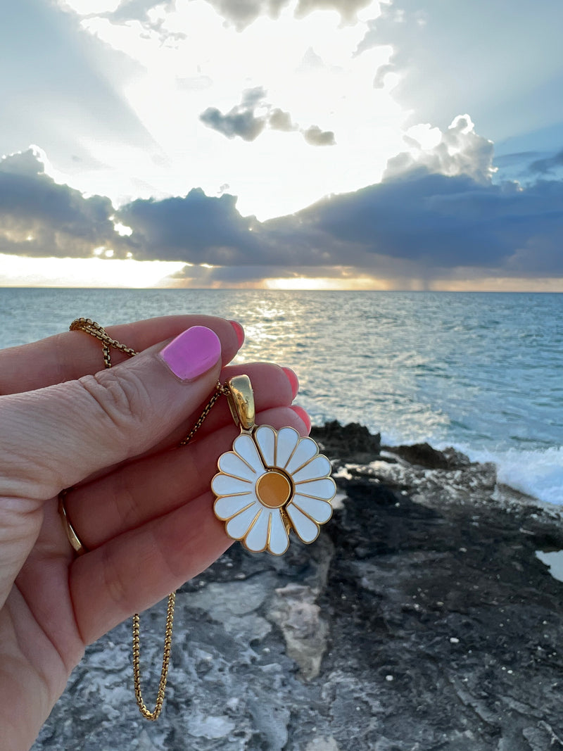 Daisy Locket - Stainless Steel Necklace