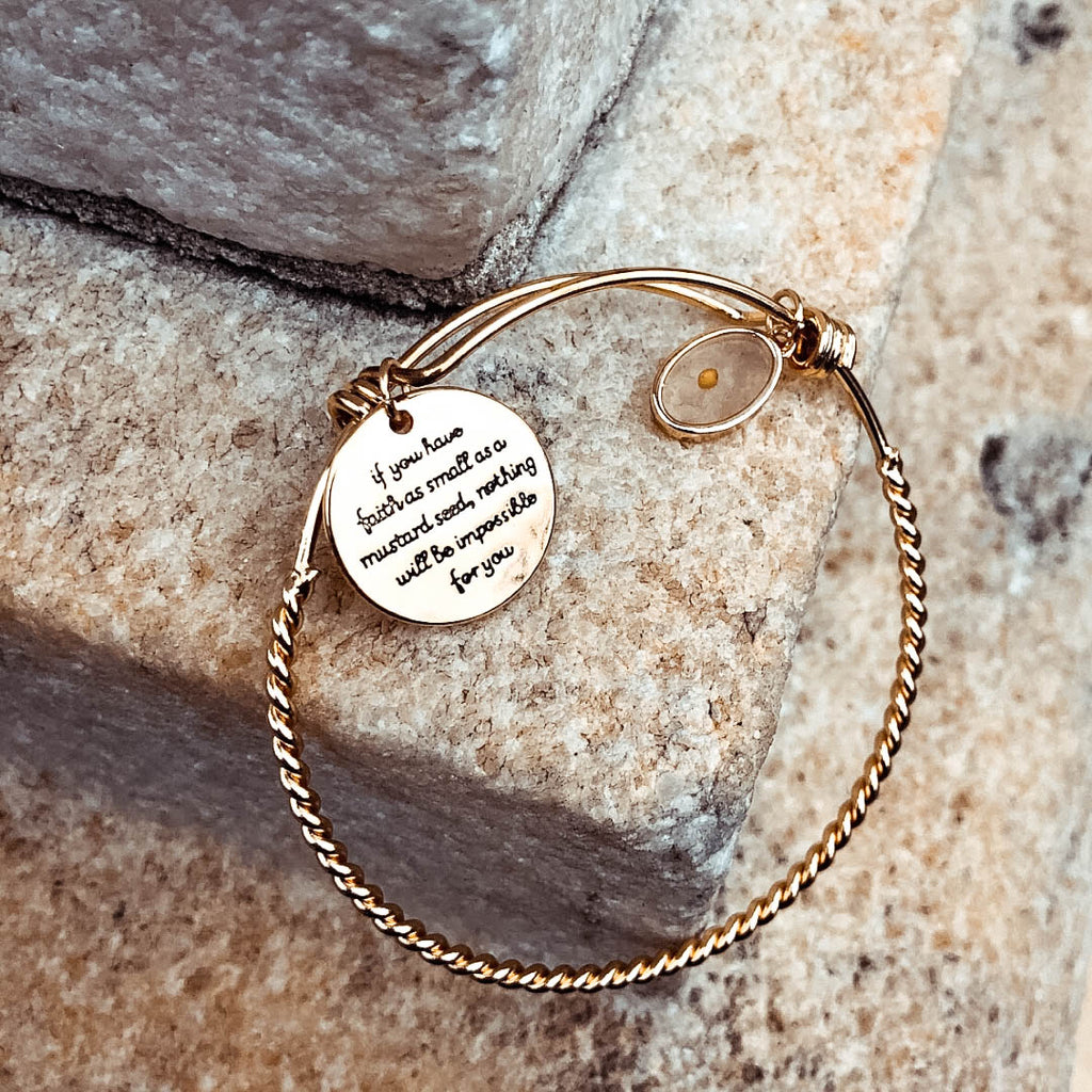 Matthew 17:20 Mustard Seed Bracelet – faithbraceletco